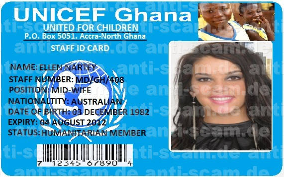 Unicef Staff Id Card